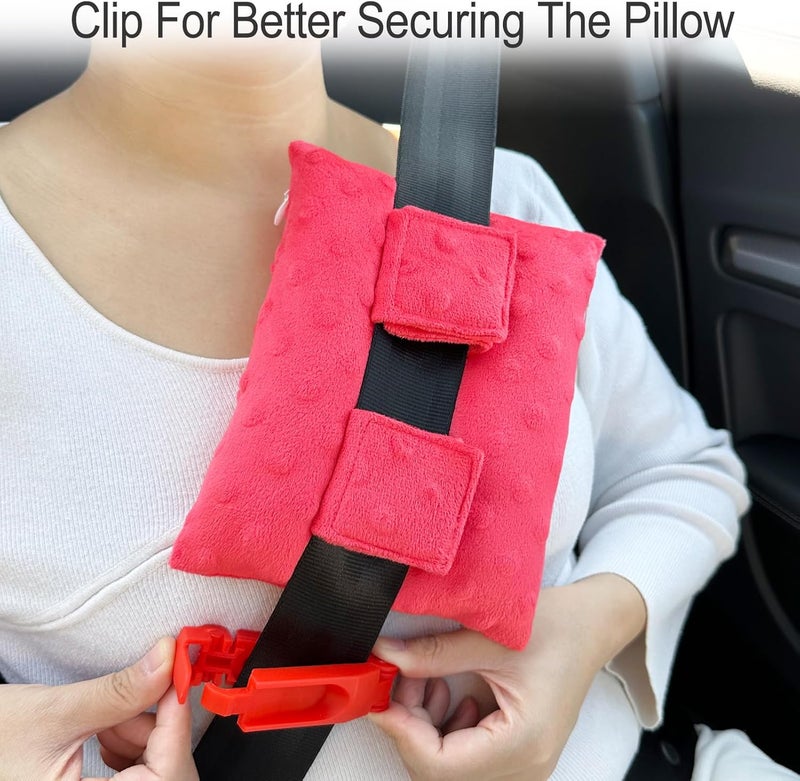 HapiPoppy Port Pillows Chemo Port Pillow for Seatbelt Pacemaker Chest Protector Chemo Patients Cancer Open-Heart Incision Recovery Post Surgery Support Cushion Gifts Women Minky Dot Red - Image 4